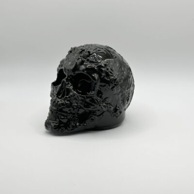 Nakładka na hak samochodowy czaszka L czarna